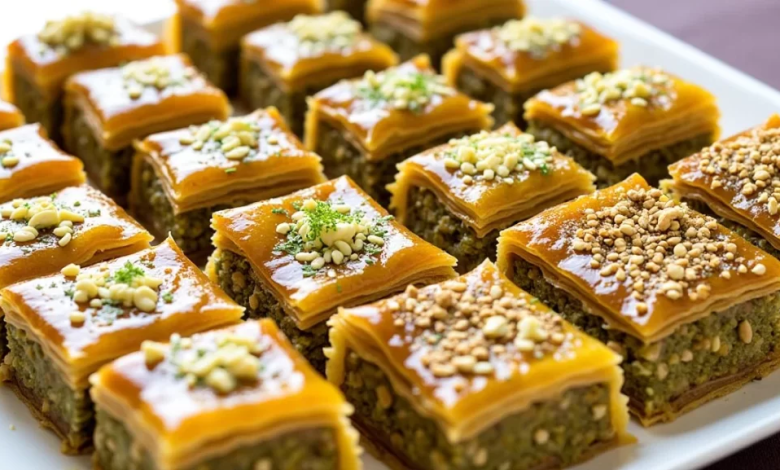 باقلوا ترکی 2 بهترین طرز تهیه باقلوا استانبولی با گردو (خوشمزه ترین)