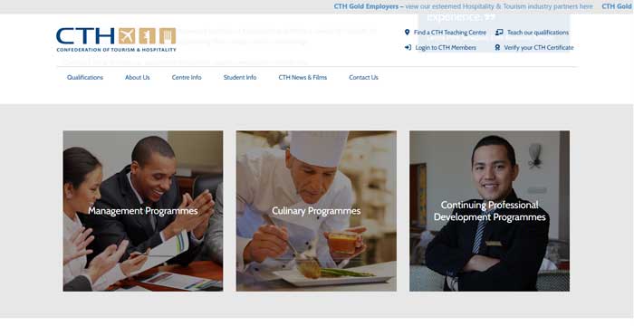 مدرک CTH (Confederation of Tourism and Hospitality) انگلستان
