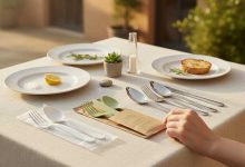 در حال صرف غذا