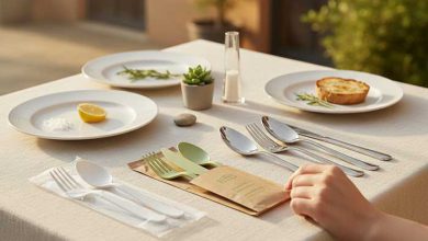 در حال صرف غذا