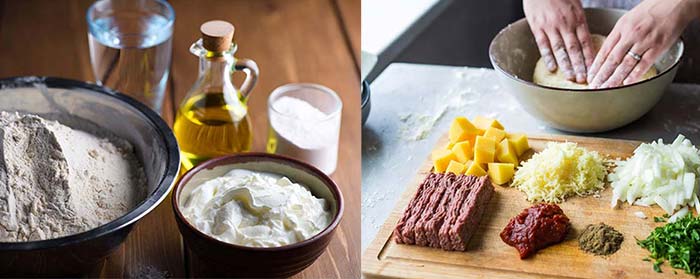 مراحل آماده‌سازی خمیر