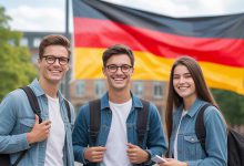 دو دانشجوی پسر و یک دانشجوی دختر در آلمان