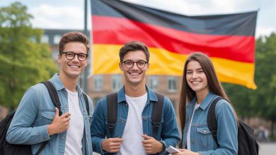 آلمان دو دانشجوی پسر و یک دانشجوی دختر در آلمان