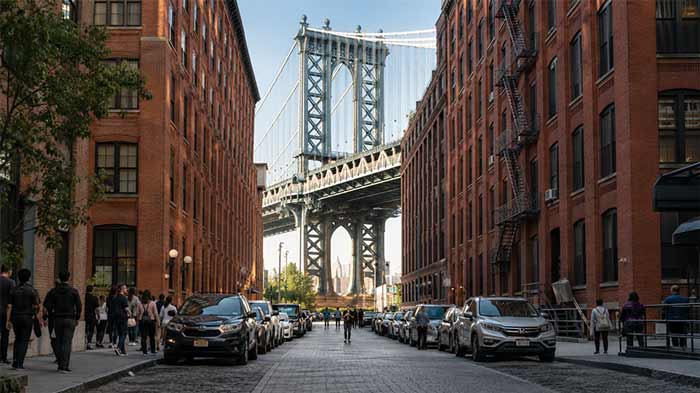 Washington Street (واشینگتن استریت)؛ قاب معروف DUMBO